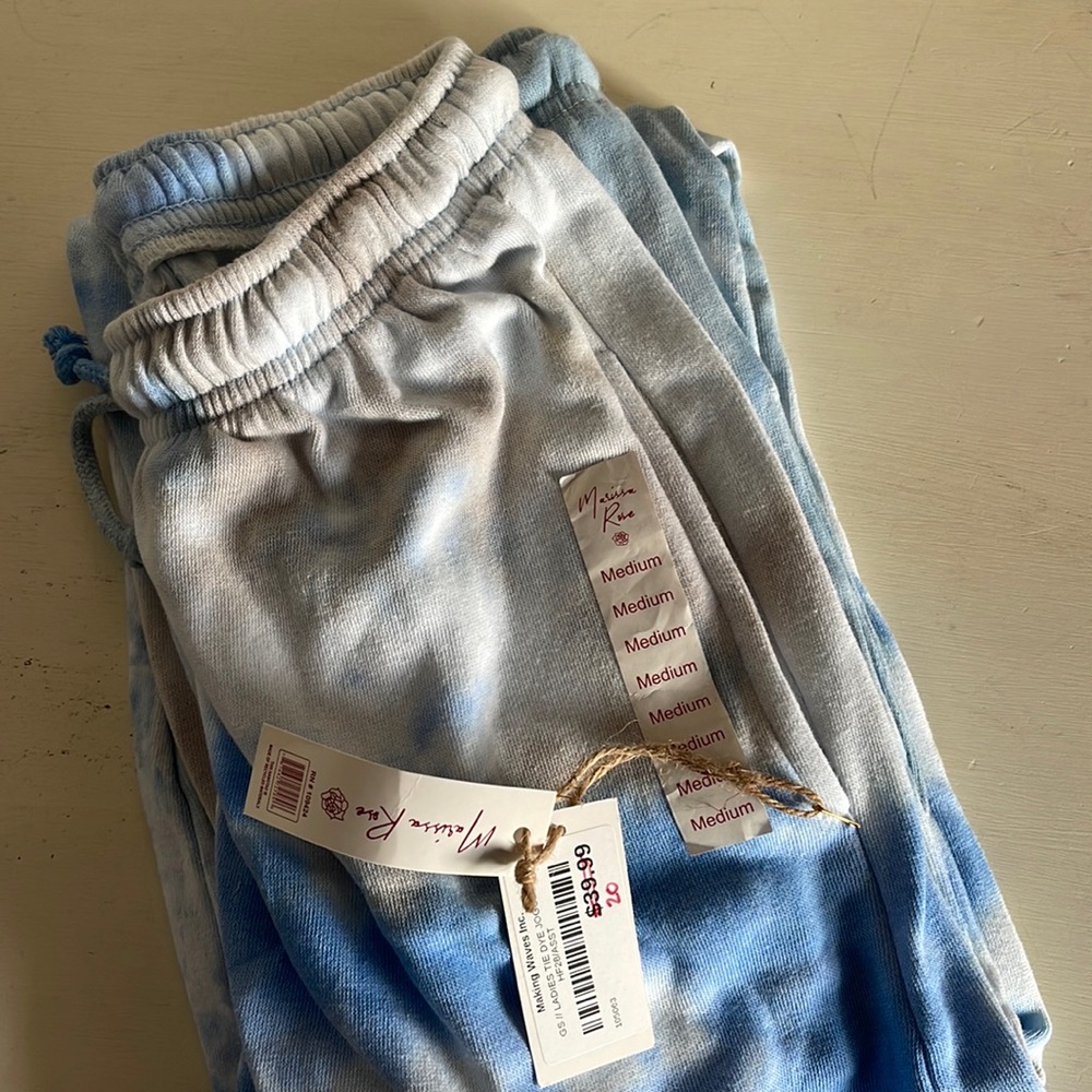 Tie dyed sweatpants with Tag
